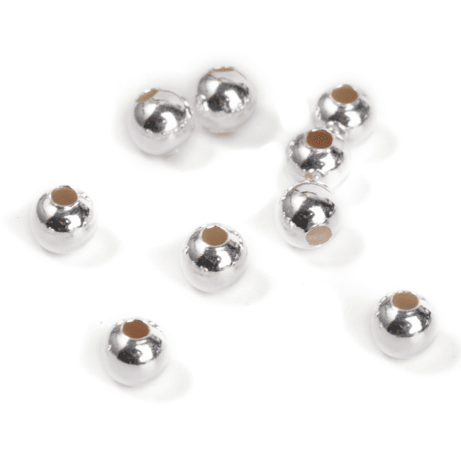 incense at 925 Silver Charm Beads Balls 4mm x 10