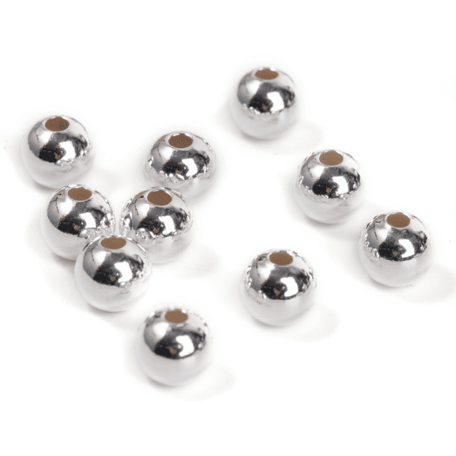 incense at 925 Silver Charm Beads Balls 6mm x 10