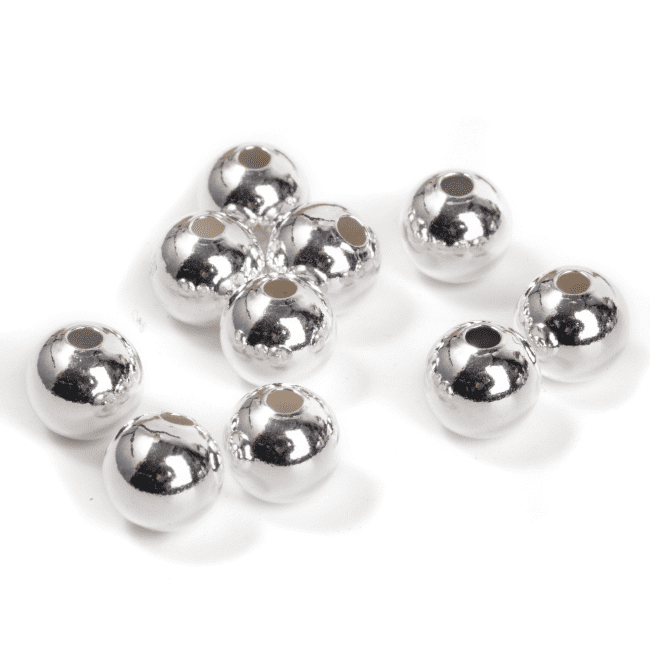 incense at 925 Silver Charm Beads Balls 8mm x 5|gb