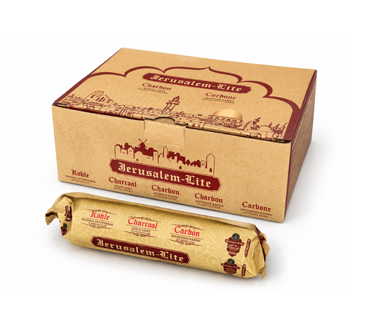 incense at Jerusalem Lite Premium Charcoal 33 mm – 100 Tablets