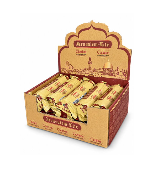 incense at Jerusalem Lite Premium Charcoal 33 mm – 100 Tablets|gb