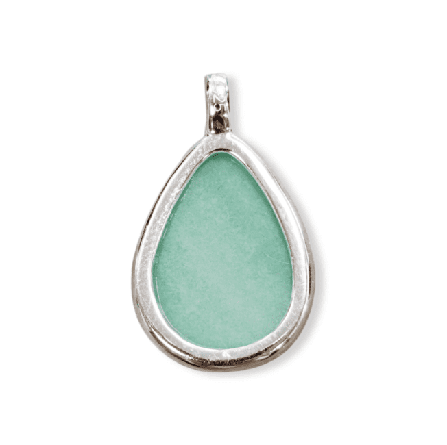 Amazonite 925 Silver Drop Pendant 23.5mm