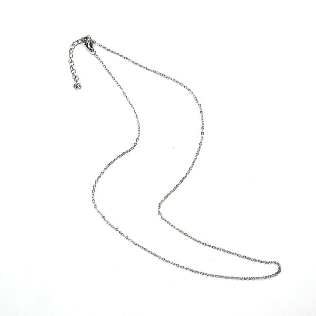 925 Silver Chain Necklace Adjustable Venetian Links 40 cm