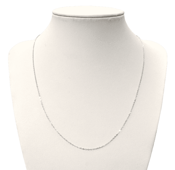 incense at 925 Silver Chain Necklace Adjustable Oval Mesh Chain 45 cm