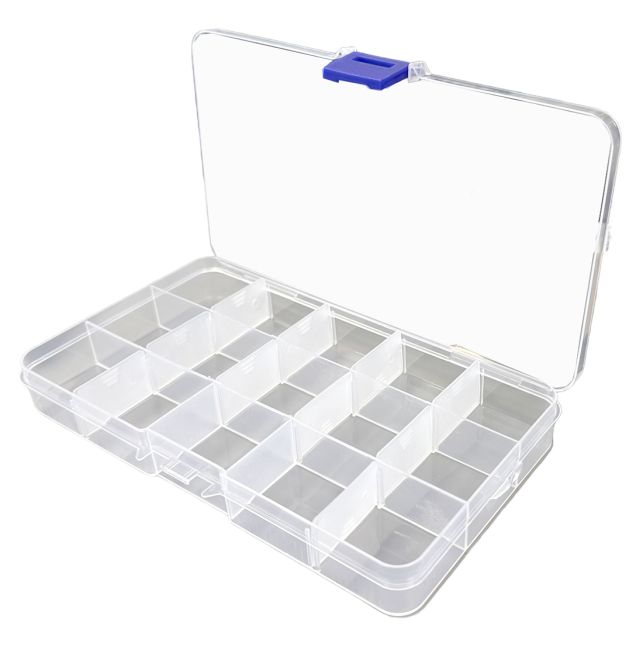 Plastic bead storage box 15 boxes x5