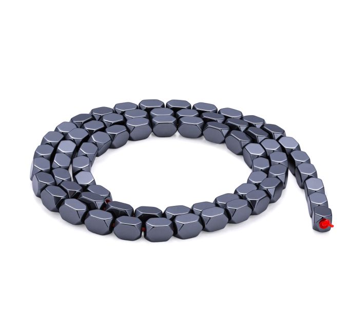 Rounded Rectangular Hematite Spacer Beads – 3.7×5.5 mm