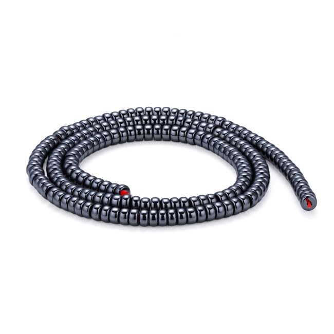 Short Cylindrical Hematite Spacer Beads – 4×2 mm