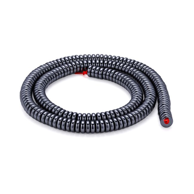 Silver Hematite Spacer Beads – 6×2 mm