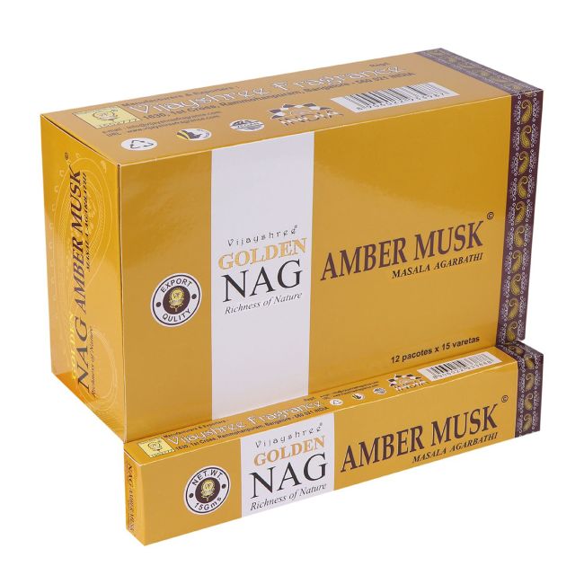 Vijayshree Golden Nag Amber Musk Incense 15g