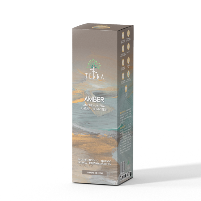 TERRA Amber incense without charcoal 12grs