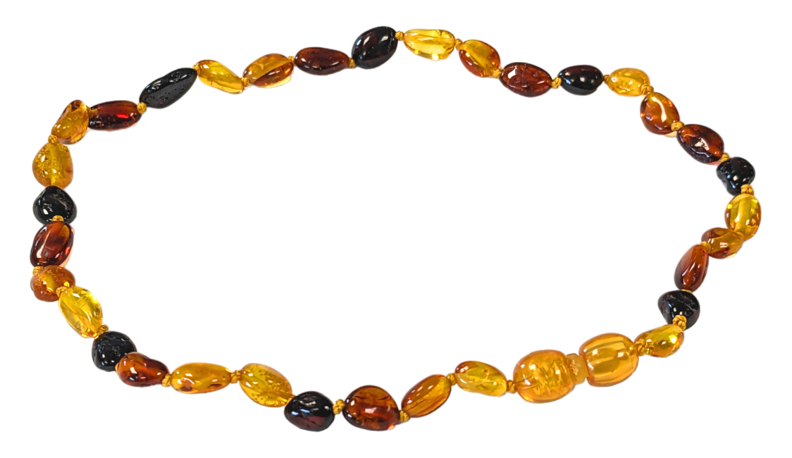 Olive Baltic Amber Baby Necklace 3 colors 32cm