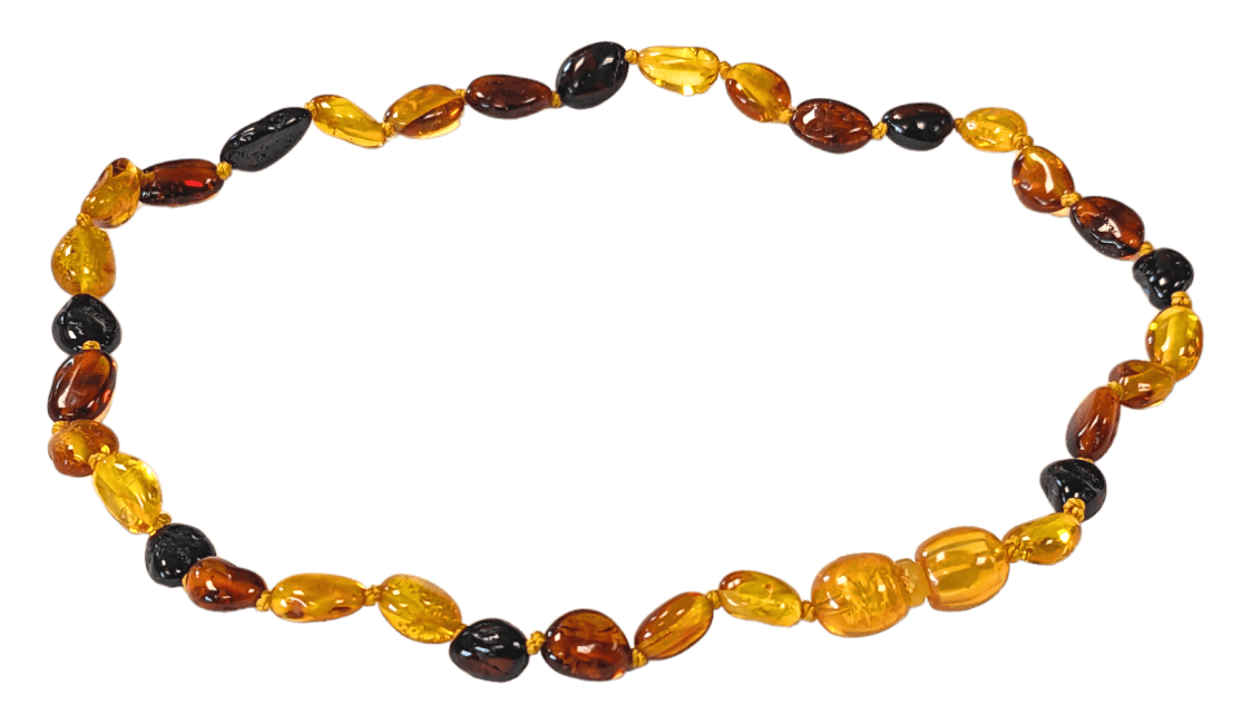 Olive Baltic Amber Baby Necklace 3 colors 32cm