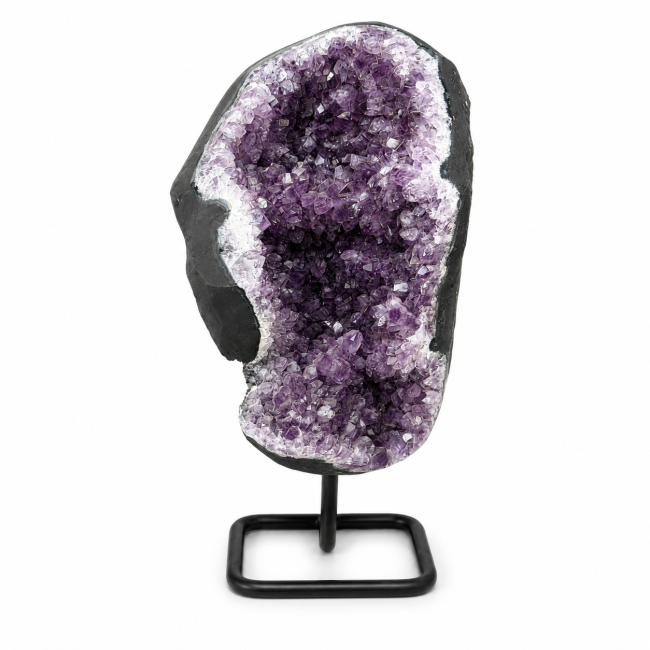 Brazilian amethyst geode A on a base, 3.6 kg