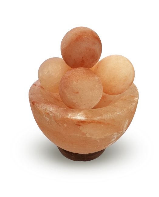 Himalayan Salt Lamp - Bowl with salt balls