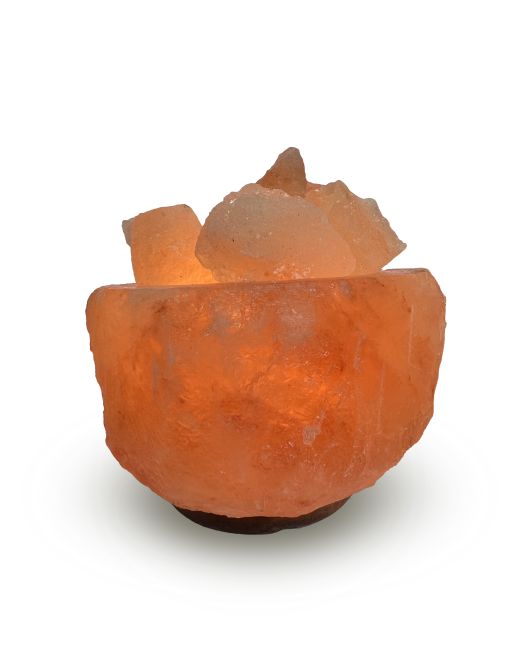 Himalayan Salt Lamp - Bowl with Blocks