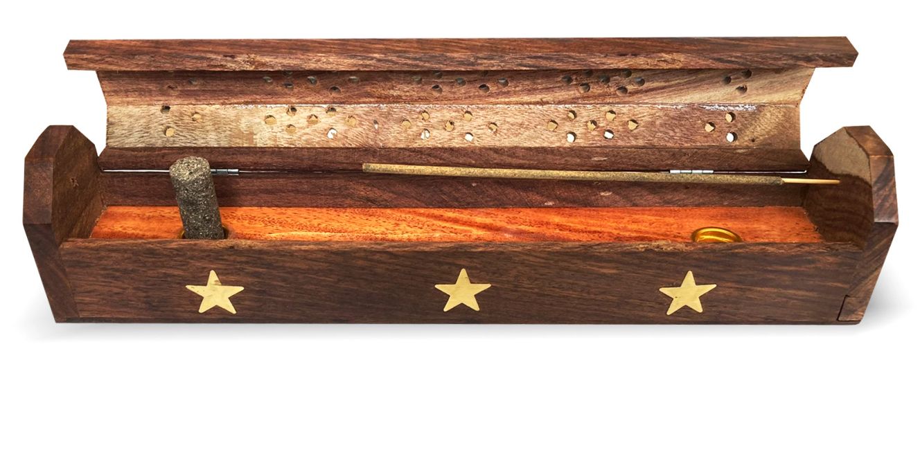 Star hut incense holder - 30cm - Rosewood