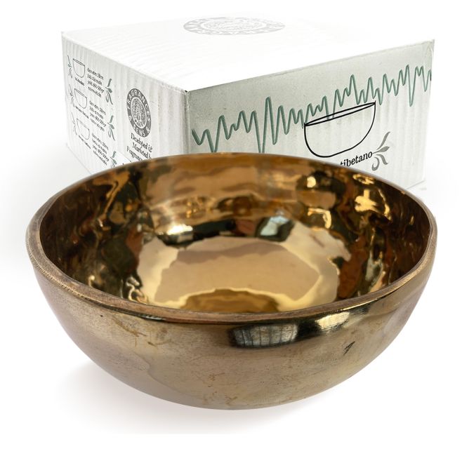 Tibetan singing bowl gold  without mesh 12cm