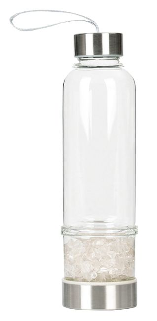 Bottle with crystals Rock crystal