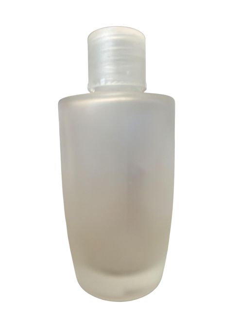Frosted glass bottle with pump, 50ml