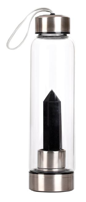Tadasana bottle, black obsidian tip