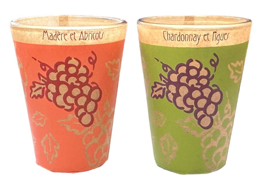 Box of 2 Maroma Candles in Madeira Glass and Apricots - Chardonnay and Figs 70g