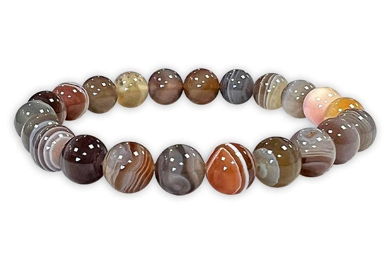 Agate Botswana AA 8mm pearls Bracelet