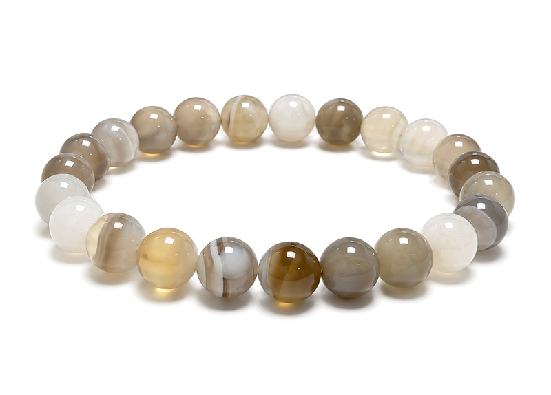 incense at Botswana Agate A Bead Bracelet 8mm