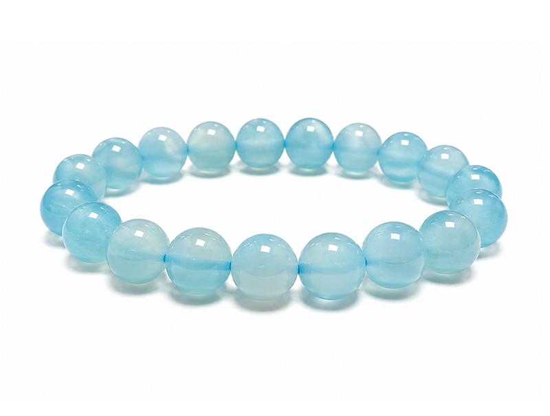 Heated Blue Agate AA Bracelet 8mm beads