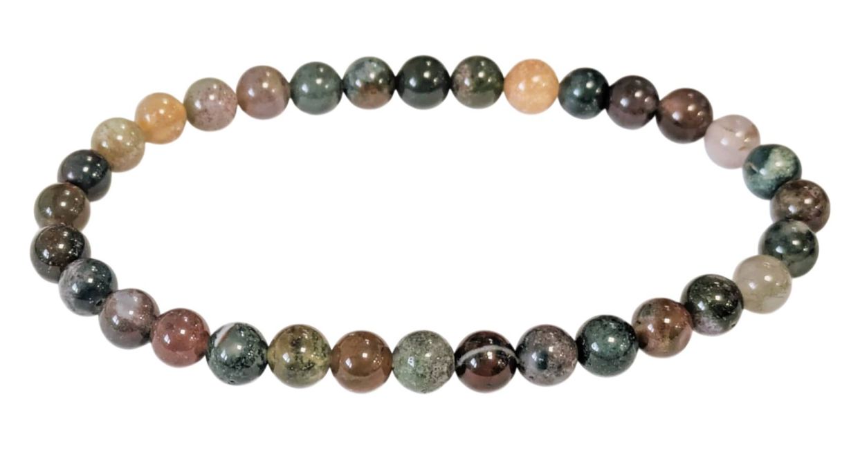 Indian Agate Bracelet A 6mm beads
