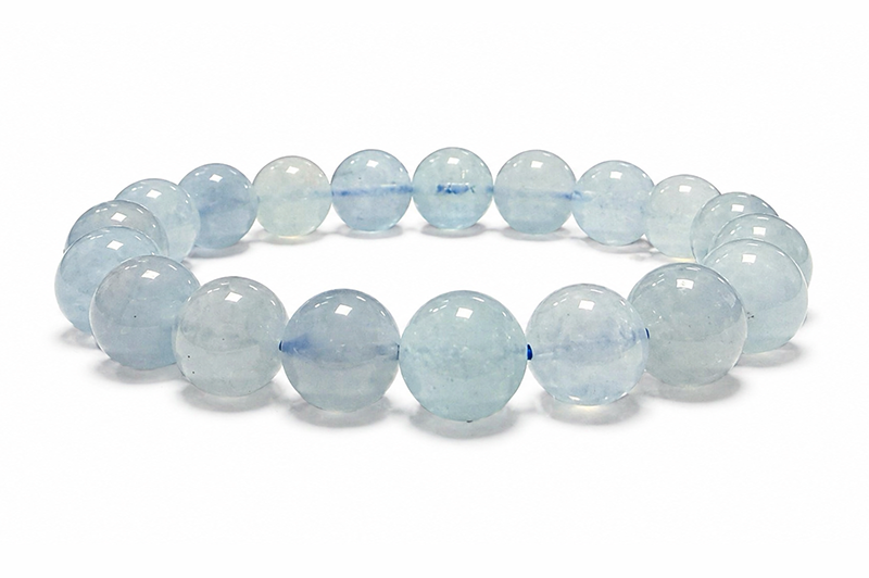 Aquamarine Bracelet A 10mm Beads