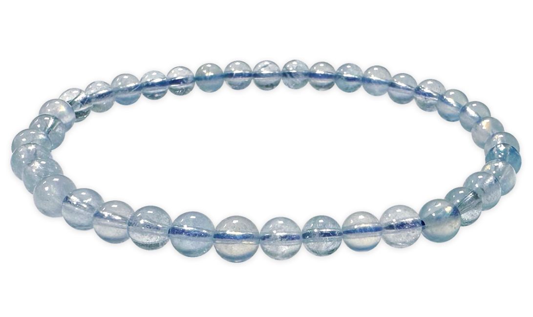 Aquamarine bracelet AA+ beads 4-5mm