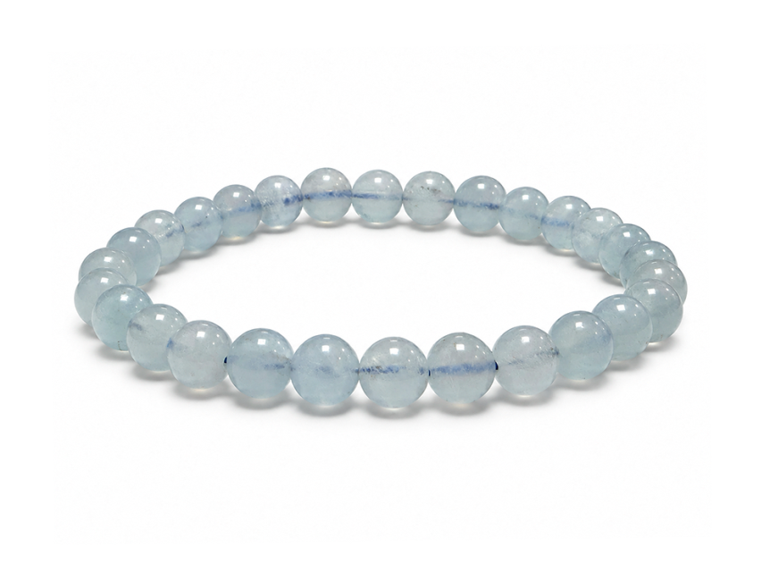 incense at AA+ Aquamarine Bracelet, 5.5–6.5 mm Beads
