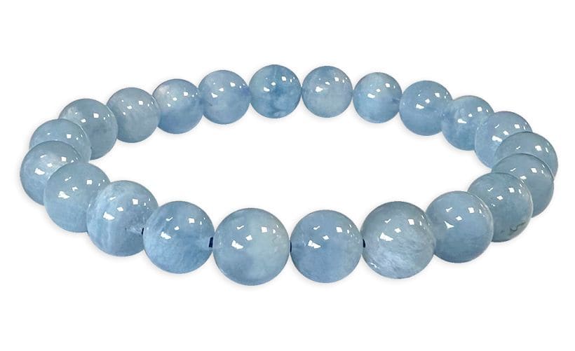 Aquamarine Pearl A+ Bracelet 7.5-8.5mm