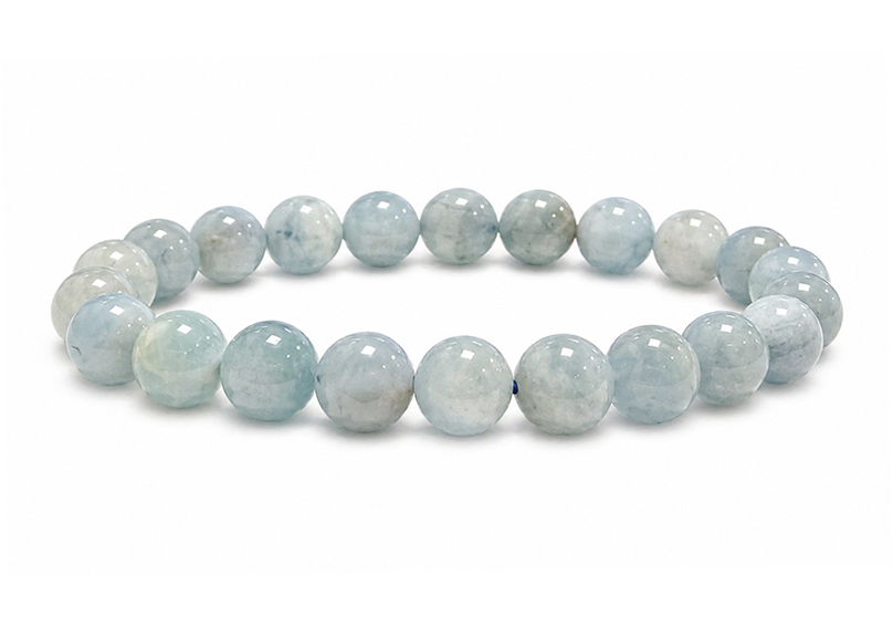 Aquamarine Bracelet A 8-9mm Beads
