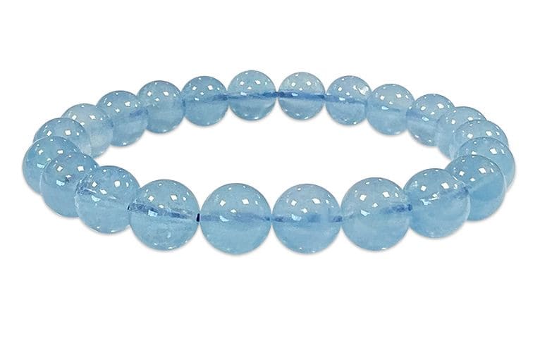 Aquamarine Pearl AAA Bracelet 8-9mm