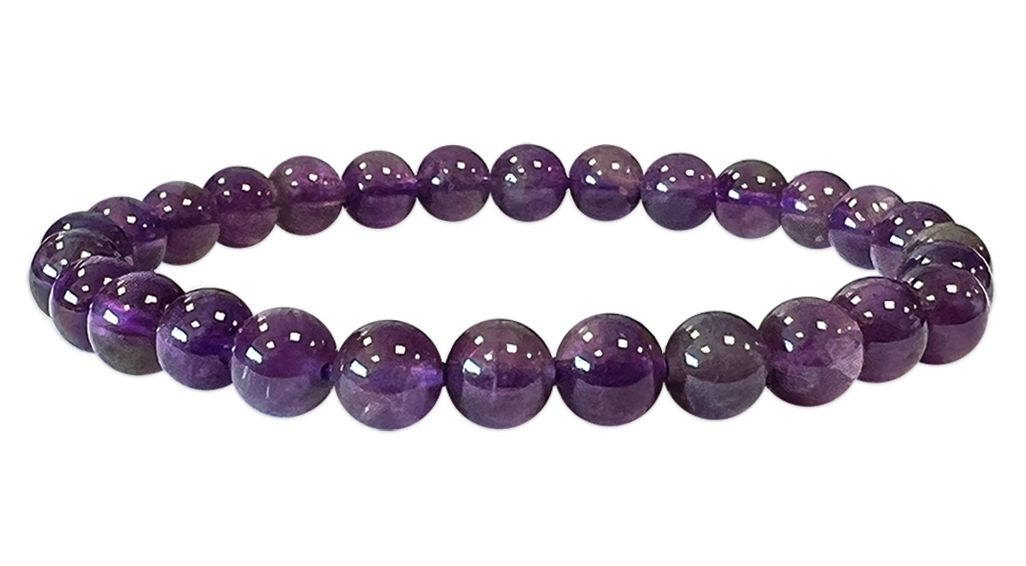 Amethyst A 6mm pearls bracelet