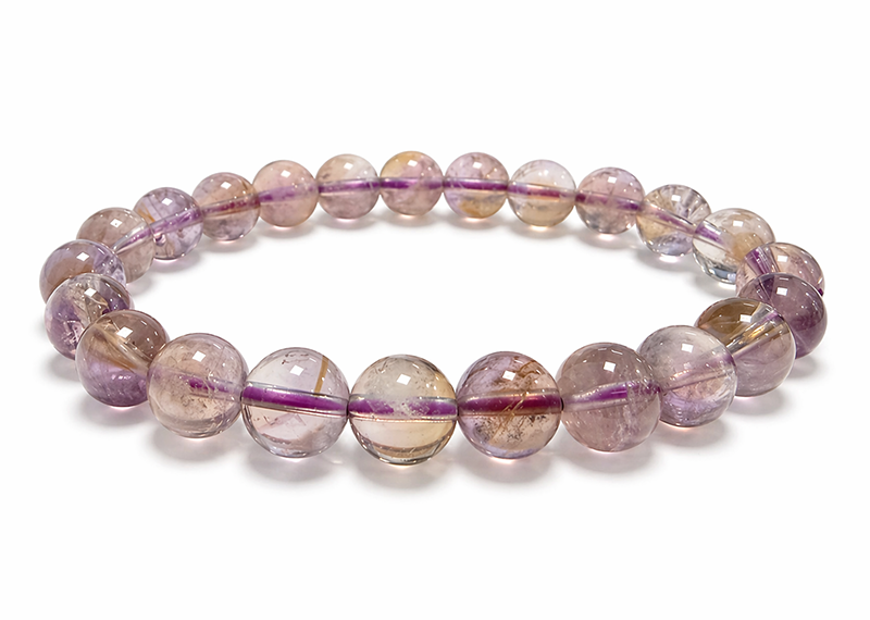 Bolivian Ametrine Bracelet AA 8-9mm Beads