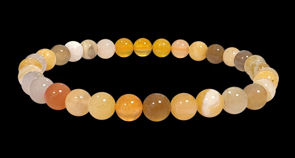 Agat mix A 6mm pearls bracelet