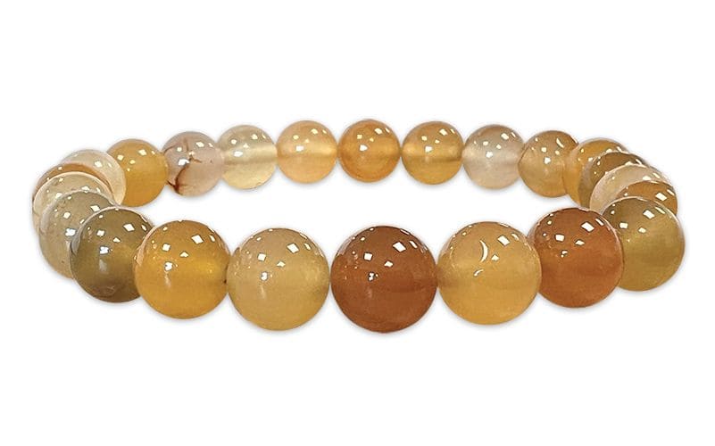 Agat mix A 8mm pearls bracelet