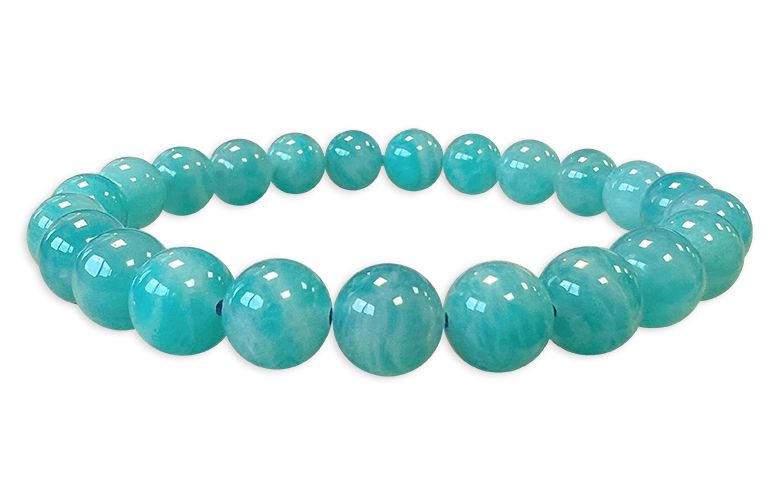 8mm pearls Mozambique Amazonite AAA bracelet