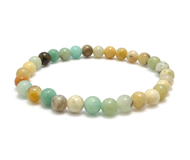 Multicolor Amazonite Bracelet A 6mm Beads