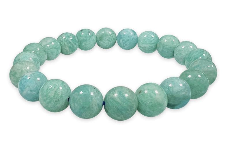 10mm Peru pearls Amazonite A bracelet