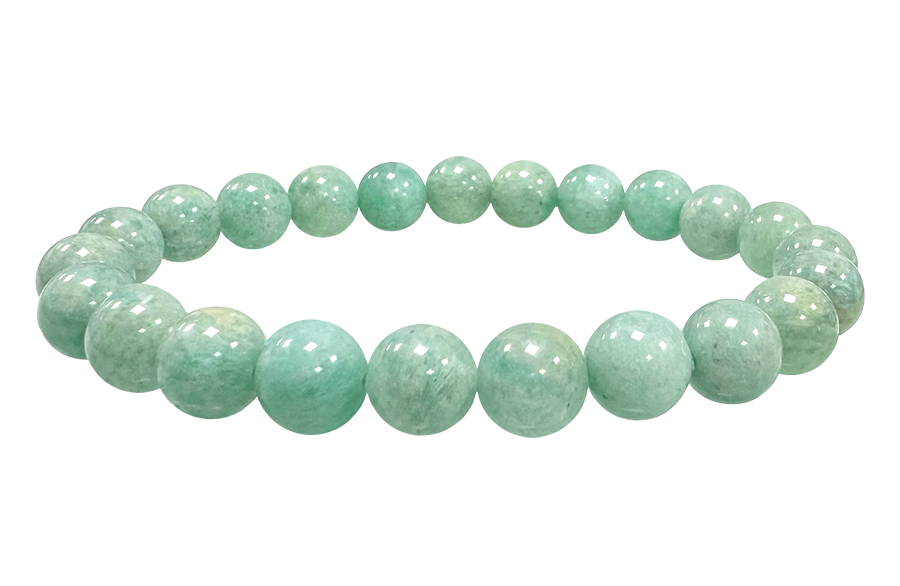 8mm A pearls Peru Amazonite bracelet