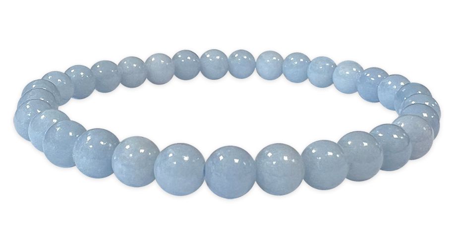 Angelite bracelet A pearls 5-6mm