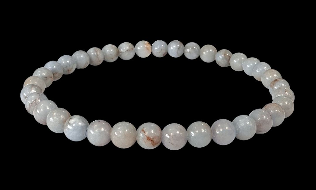 Angelite beads bracelet 5-6mm