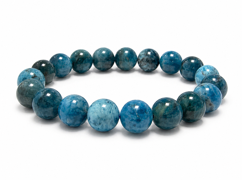 Blue Apatite Bracelet A 10mm Beads