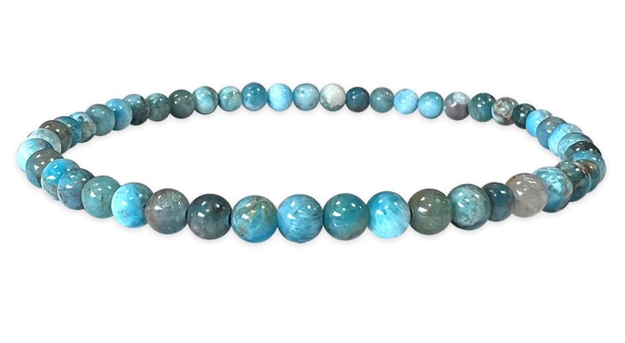 Blue Apatite A 5mm pearls bracelet