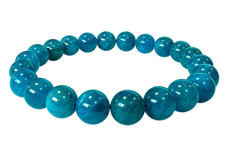 Blue Apatite AA 8mm pearls bracelet