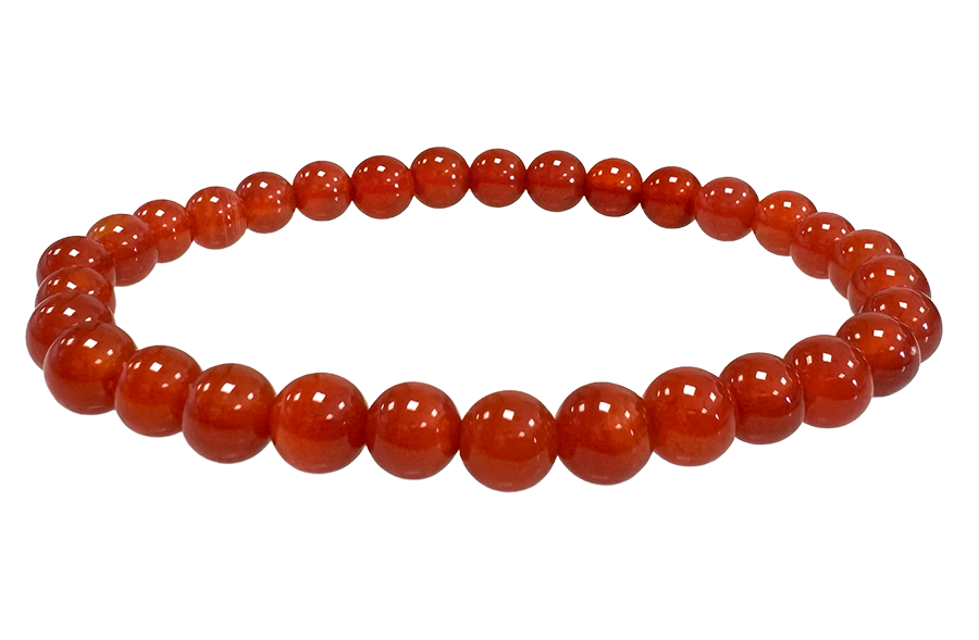 Red Agate A Bracelet 6mm Beads