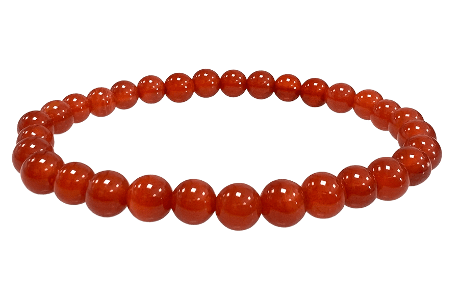 Red Agate A Bracelet 6mm Beads